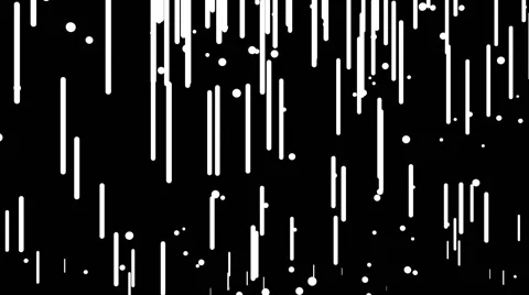 VJ Loop - Long black and white capsules and dots shooting upwards like lasers Stock-Footage 50024485
