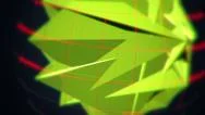 Vj Loop - Low Polygon 3D Object Rotating And Transforming Stock Footage
