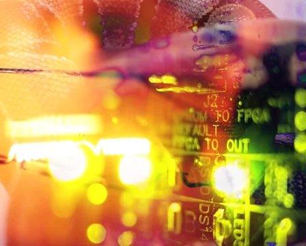 VJ LOOP - Lucid Circuit Board Stock Footage 42127166