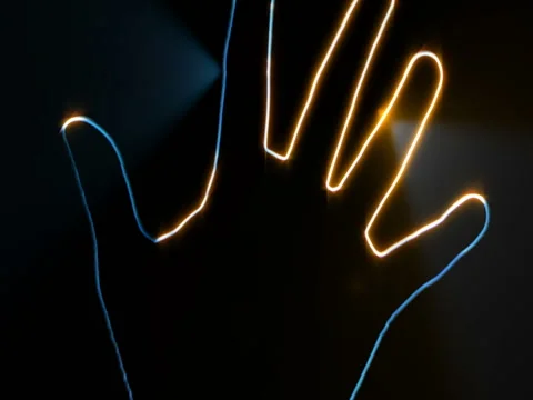 Vj Loop Magic hands Stock Footage 77453804