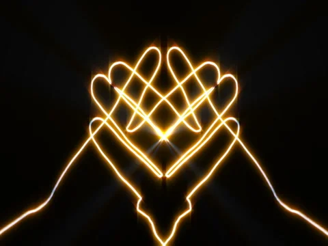 Vj Loop Magic hands Video stock 77453862