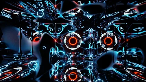 VJ Loop Mirror Tunnel Fantasy Video stock 163777319