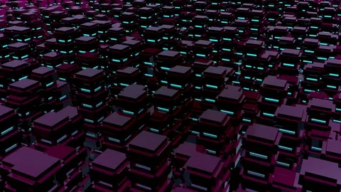 VJ Loop - Moving spinning luminous structures Stock Footage 77218275