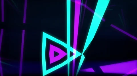 VJ Loop Neon bars on fast Beat 128 bpm Stock Footage 61775440