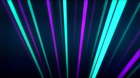 VJ Loop Neon bars on fast Beat 128 bpm Stock Footage