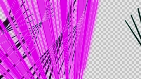 VJ Loop Neon bars on fast Beat 128 ppm outlined with alpha channel Stock Footage 61802298