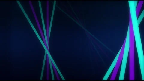 VJ Loop Neon bars on fast Beat 128 bpm 스톡 동영상 61812906