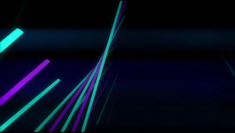 VJ Loop Neon bars on fast Beat 128 bpm Stock-Footage 61813543