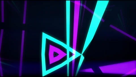 VJ Loop Neon bars on fast Beat 128 bpm Stock-Footage 61813824