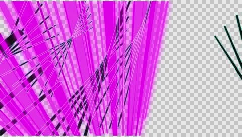 VJ Loop Neon bars on fast Beat 128 ppm outlined with alpha channel Stock-Footage 61850190