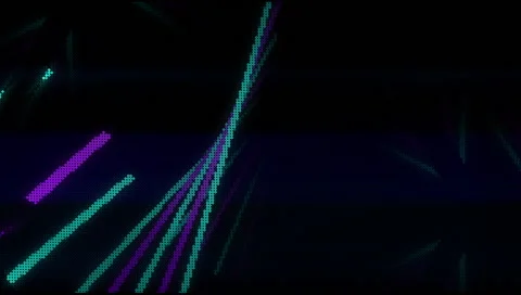 VJ Loop Neon bars on fast Beat 128 bpm Stock-Footage 61850270