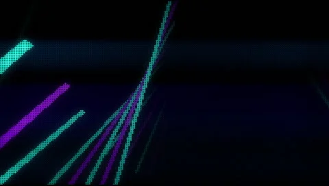 VJ Loop Neon bars on fast Beat 128 bpm Stock-Footage 61906889