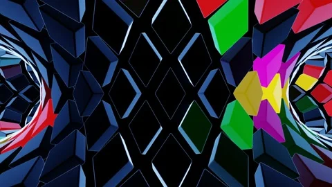 VJ LOOP Neon Carousel for Disco Stock Footage 162247810