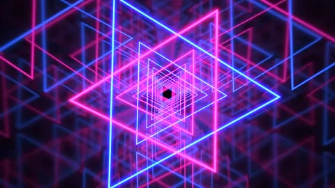 VJ Loop Neon Cyber Room Cyan and Magenta - 20 second Slow Motion Stock-Footage 321549686