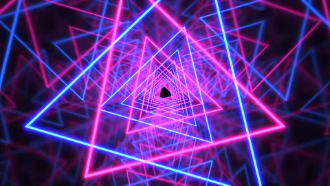 VJ Loop Neon Cyber Room Cyan and Magenta Seamless Slow Motion 60 second Stock-Footage 321550929