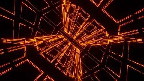 VJ Loop Neon Disco Carousel. Video stock 167354302