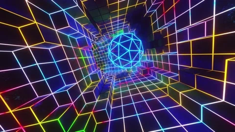 VJ Loop Neon Hole 4K Stock Footage 149244515