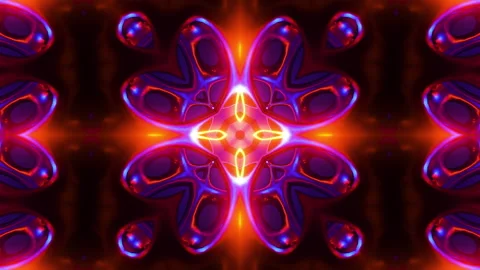 VJ loop neon kaleidoscope. Looping animation. Stock Footage 197296159