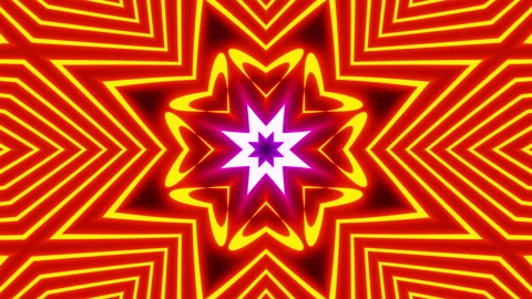 VJ loop neon kaleidoscope. Looping animation. 動画素材 197297141