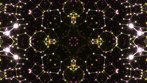 VJ loop neon kaleidoscope. Looping animation. Stock Footage 198923775