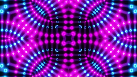 VJ loop neon kaleidoscope. Looping animation. Stock Footage 199472701