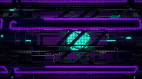 VJ Loop Neon Metal Beats structure moving sideways 128 bpm outlined Stock Footage 61777451