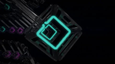 VJ Loop neon metal beats rollercoaster camera 128 bpm  Stock-Footage 61793790