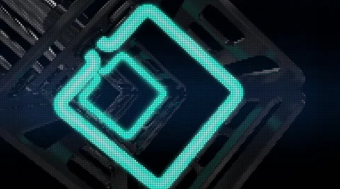 VJ Loop neon metal beats rollercoaster camera 128 bpm  Stock Footage 61793793