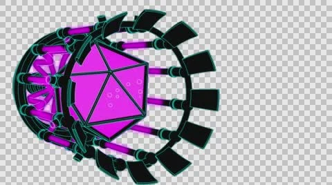VJ Loop Neon Metal beats structure auto build 128bpm outlined Stock Footage 61798696