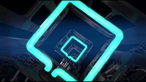 VJ Loop neon metal beats rollercoaster rotating camera 128 bpm  720p Vidéo 61814358