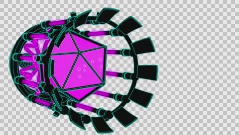  VJ Loop Neon Metal beats structure auto build 128bpm outlined 720p 스톡 동영상 61848893