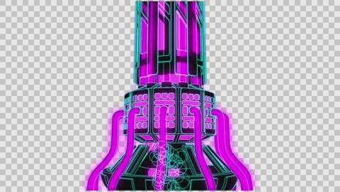 VJ Loop neon metal beats vertical movement 128 bpm  outlined 720p Stock-Footage 61849483