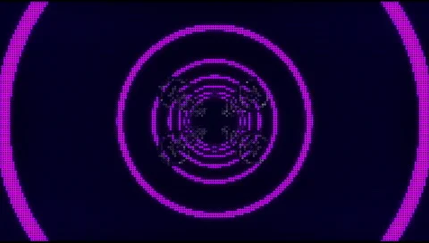 VJ Loop Neon Metal building structures Beat 128 bpm top view Stock-Footage 61849717