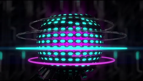 VJ Loop Neon Metal grid on fast Beat drop 128 ppm 스톡 동영상 61813038