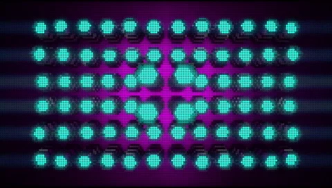 VJ Loop Neon Metal grid on fast Beat drop 128 ppm Vidéo 61850174