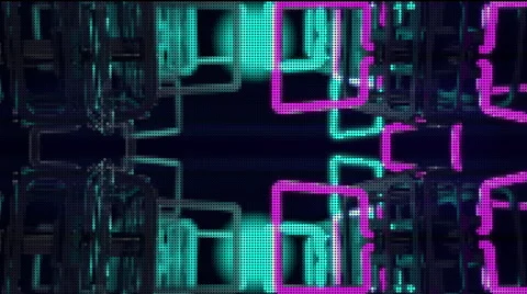 VJ Loop Neon Metal structures Beat 128 ppm Stock Footage 61777931