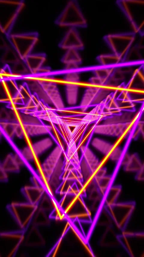 VJ Loop Neon Orange Purple Halloween vibe Seamless vertical 10 sec 4K UHD Stock Footage 340260412