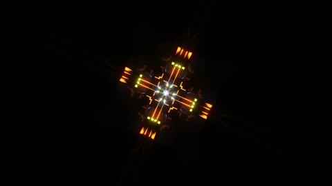 VJ LOOP Neon Pulse Disco 06 Stock Footage 162496074