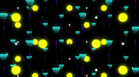 VJ Loop Neon Rain 2 库存影片 60174448