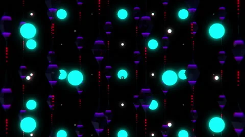 VJ Loop Neon Rain 3 库存影片 60174751