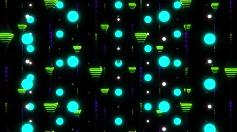 VJ Loop Neon Rain 4 库存影片 60175782