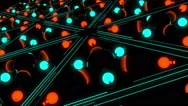 Vj Loop Neon Spheres 1 Stock Footage