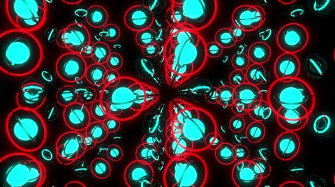 VJ Loop Neon Spheres 2 Video stock 60179964