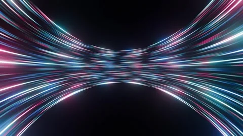 VJ Loop Neon Tunnel Background Stock Footage 334933766