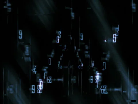 Vj Loop Numbers Triangles Stock Footage 76882690