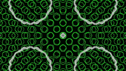 VJ Loop pattern is white green. Smooth cyclic animation Stock Footage 172530842