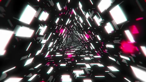 VJ Loop Pink Energy Tunnel 库存影片 60119099