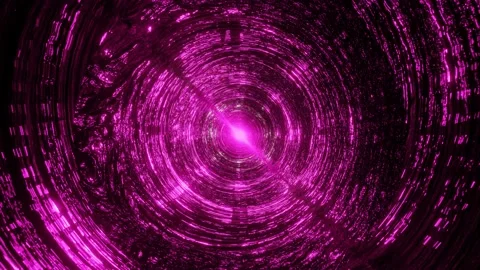 VJ Loop Pink Tunnel Background 4K Stock Footage 209891388