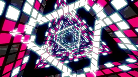 VJ Loop Pink Tunnel 库存影片 50446738