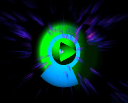 VJ LOOP - Psyber sphere Stock Footage 42127565
